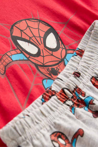Enfants garçons - Spider-Man - pyjashort - 2 pièces - rouge