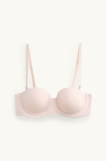 Damen - BH mit Bügel - BALCONETTE - wattiert - LYCRA® - cremeweiss