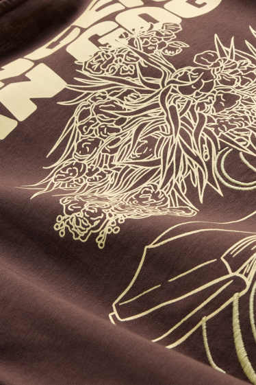 Femmes - T-shirt - Oversize - Vincent van Gogh - marron foncé