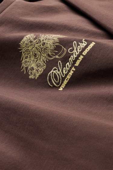 Femmes - T-shirt - Oversize - Vincent van Gogh - marron foncé