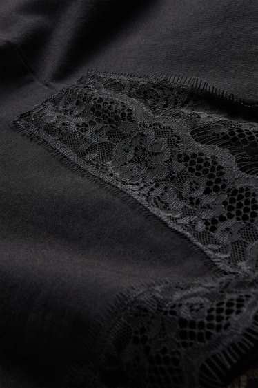 Damen - T-Shirt - Regular Fit - schwarz