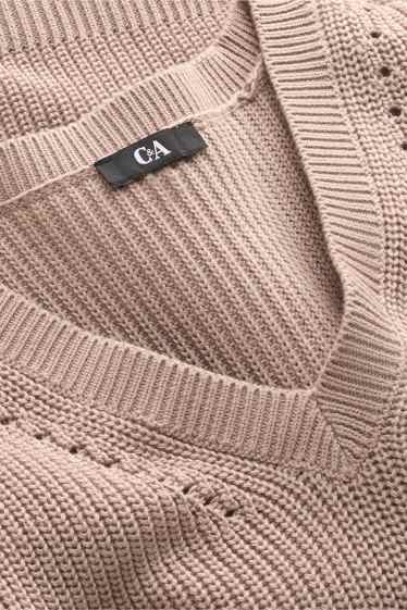 Femmes - Pull sans manches - marron clair
