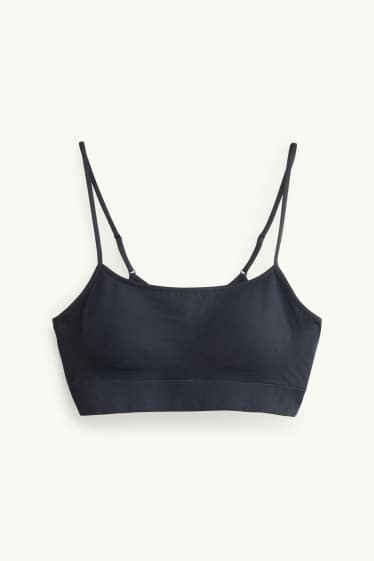 Damen - Bustier - seamless - schwarz