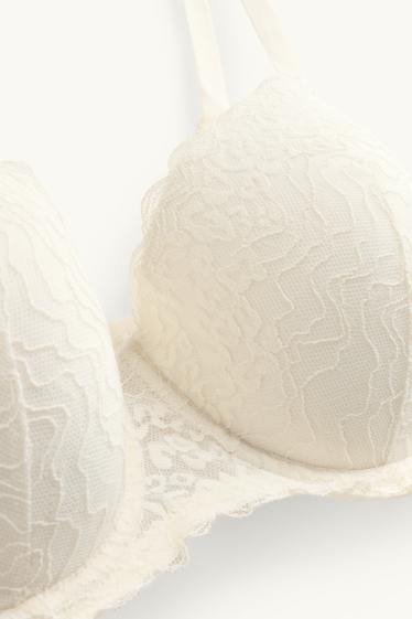 Dames - BH met beugels - DEMI - voorgevormd - wit