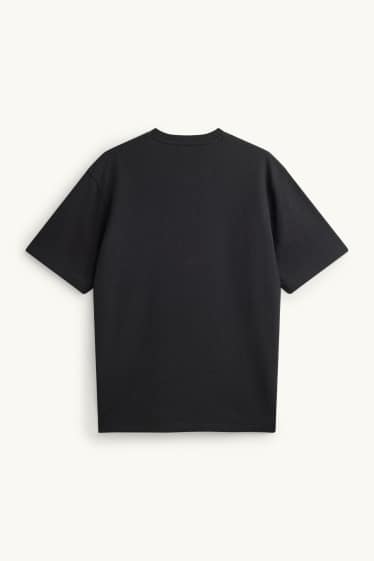 Herren - T-Shirt - Relaxed Fit - schwarz