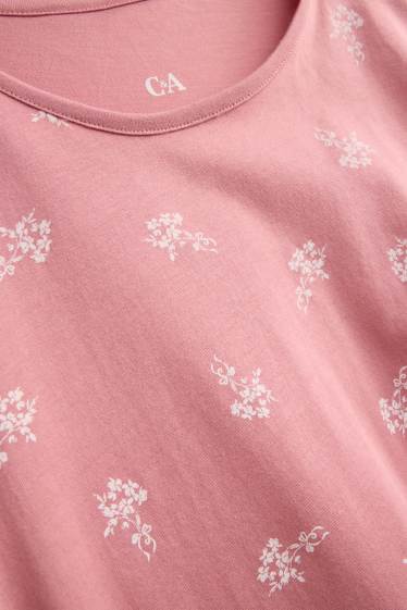 Women - Nightdress - floral - rose
