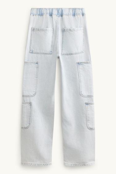 Nen - Texans cargo - texà blau clar