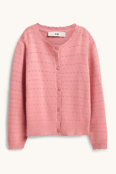 Kinder Mädchen - Strickjacke - rosa