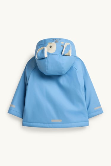 Bébés garçons - Petit chien - veste de pluie pour bébé à capuche - doublée - bleu