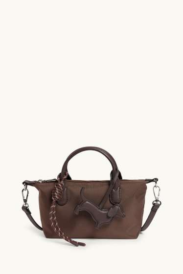 Donna - Borsa a tracolla con spallaccio staccabile - marrone scuro