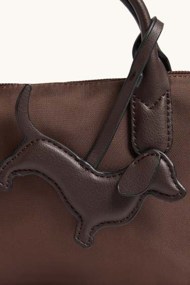 Donna - Borsa a tracolla con spallaccio staccabile - marrone scuro