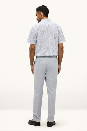 Hommes - Pantalon de costume - regular fit - bleu clair