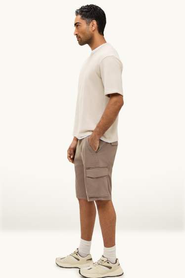Heren - Cargoshort - bruin