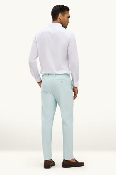 Men - Mix & match suit trousers - regular fit - striped - light green