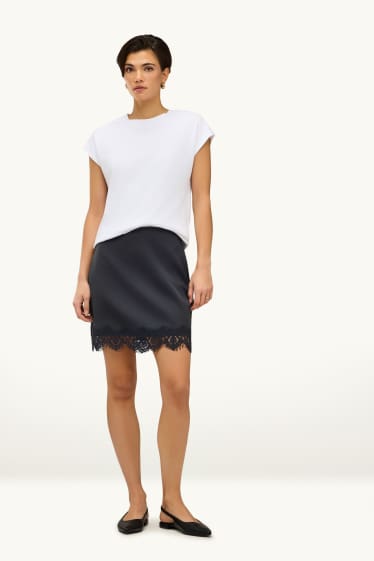 Damen - Minirock - schwarz
