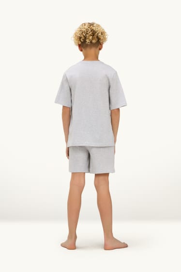 Kinder Buben - Multipack 2er - Gaming - Shorty-Pyjama - 4 teilig - dunkelblau