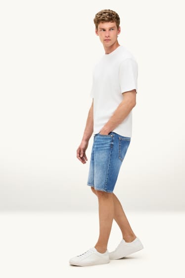 Hombre - Pantalón corto vaquero - vaqueros - azul