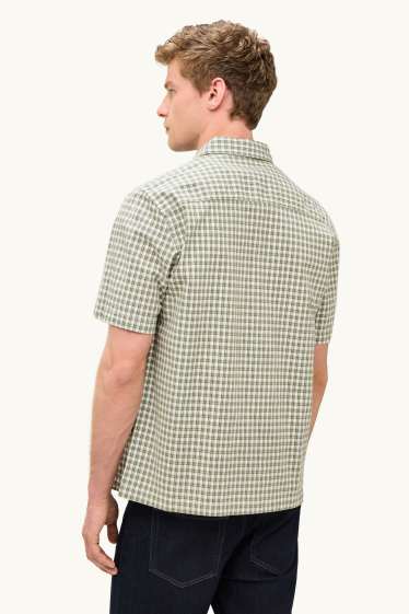Home - Camisa - regular fit - Kent - de quadres - verd