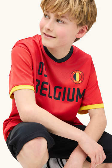 Kinderen: jongens - België - T-shirt - rood