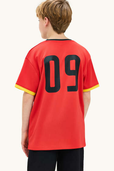 Kinderen: jongens - België - T-shirt - rood