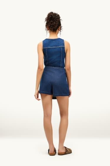 Damen - Jeans-Skort - dunkeljeansblau