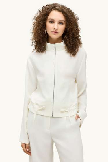 Damen - Blouson - cremeweiss