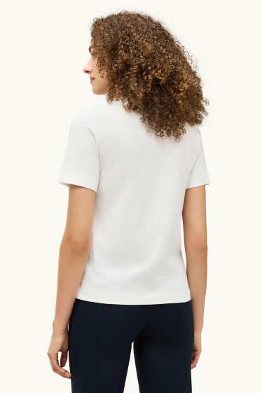 Dames - T-shirt - regular fit - wit