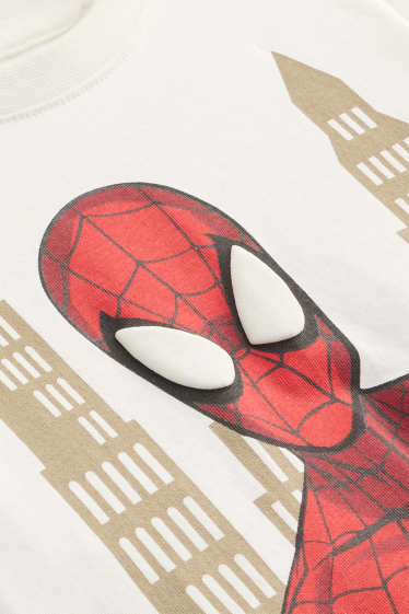 Kinder Buben - Spider-Man - Kurzarmshirt - weiß