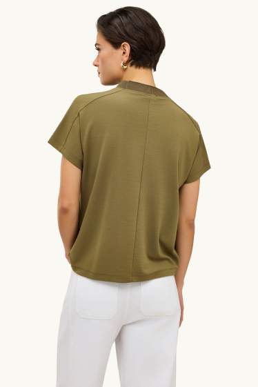 Femmes - T-shirt - regular fit - kaki