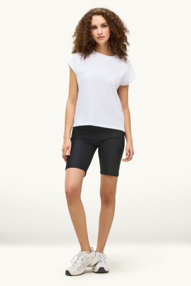 Damen - Radlerhose - 4 Way Stretch - schwarz