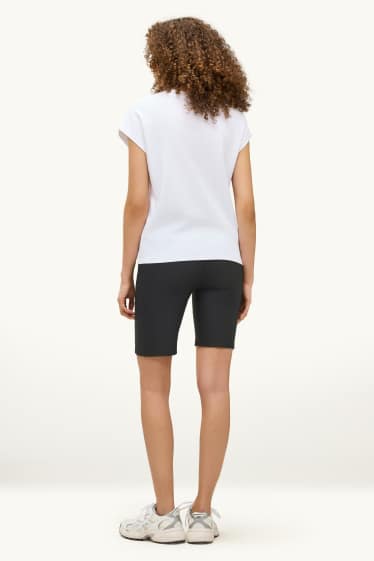 Damen - Radlerhose - 4 Way Stretch - schwarz