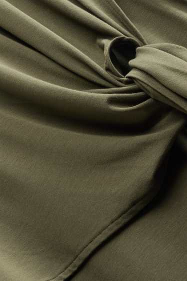 Femmes - Robe en viscose - straight fit - kaki