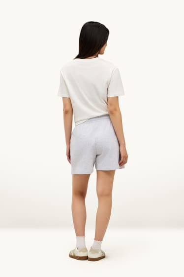 Damen - Sweatshorts - hellgrau