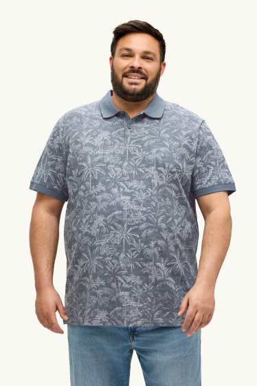 Bărbați - Tricou polo - regular fit - gri