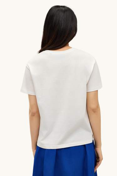 Femmes - T-shirt - relaxed fit - Henri Matisse - blanc