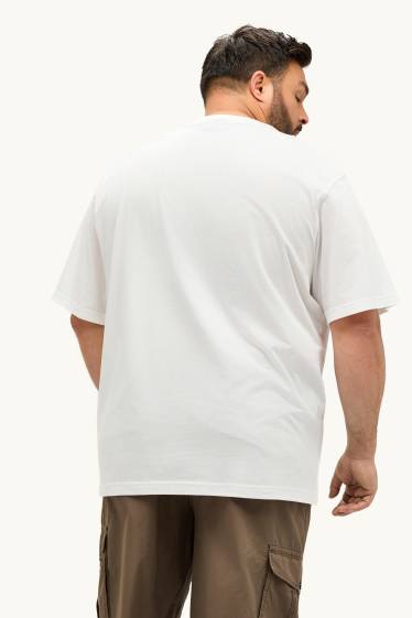 Bărbați - Tricou - relaxed fit - alb