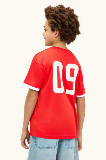 Niños - Turquía - camiseta de manga corta - rojo
