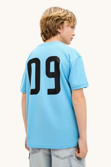 Kinder Jungen - Argentinien - Kurzarmshirt - hellblau