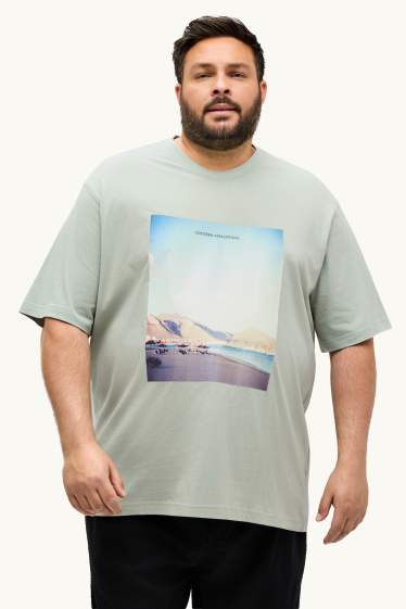 Herren - T-Shirt - Relaxed Fit - hellgrün