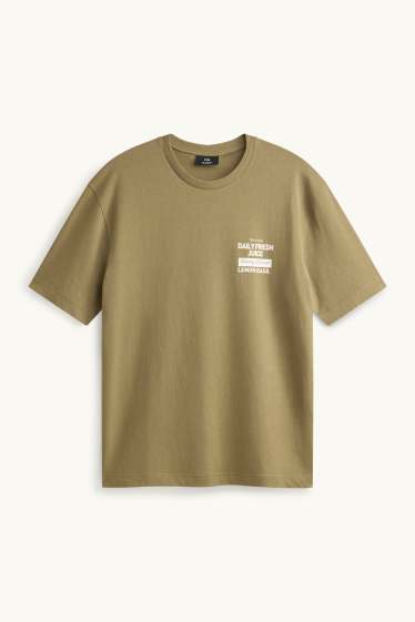 Herren - T-Shirt - Relaxed Fit - khaki