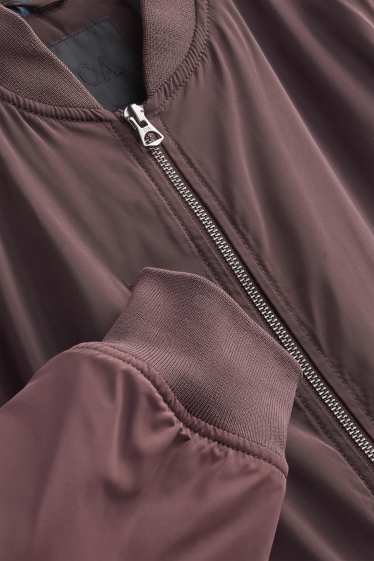 Herren - Bomberjacke - gefüttert - dunkelbraun