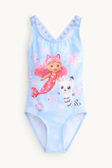Kinder Mädchen - Gabby's Dollhouse - Badeanzug  - hellblau