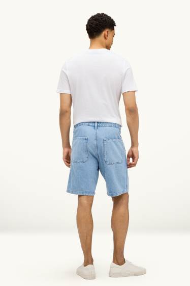 Home - Bermudes texanes - mid waist - texà blau
