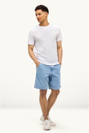 Home - Bermudes texanes - mid waist - texà blau
