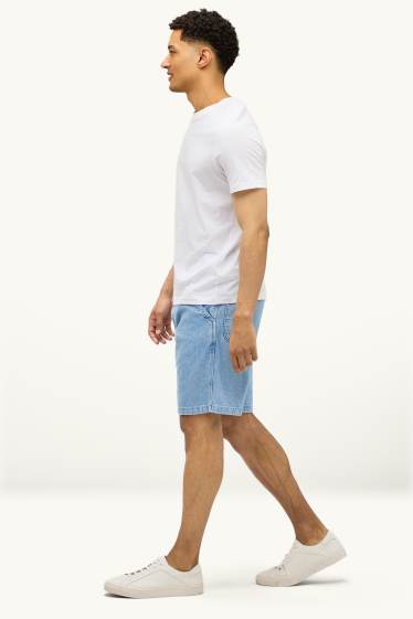 Home - Bermudes texanes - mid waist - texà blau