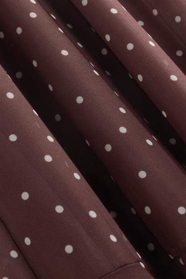 Dames - Jurk - donkerbruin