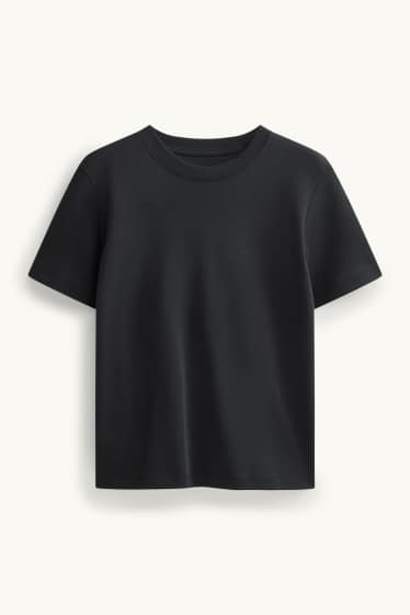 Damen - T-Shirt - Regular Fit - schwarz