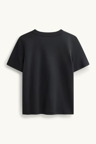 Damen - T-Shirt - Regular Fit - schwarz