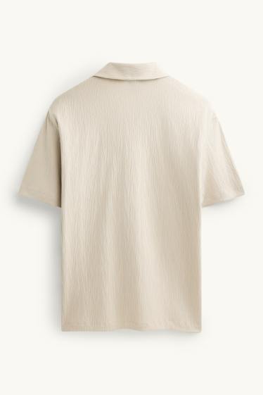 Heren - Poloshirt - beige