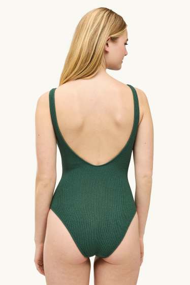 Damen - Shaping-Badeanzug - wattiert - LYCRA® XTRA LIFE™  - dunkelgrün